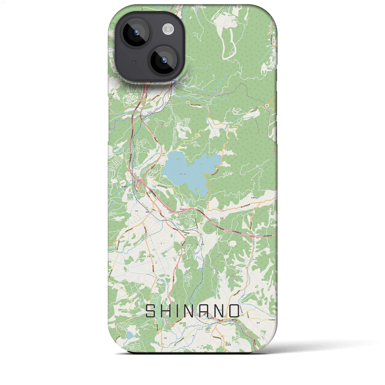 【信濃(長野県)】地図柄iPhoneケース(バックカバータイプ)