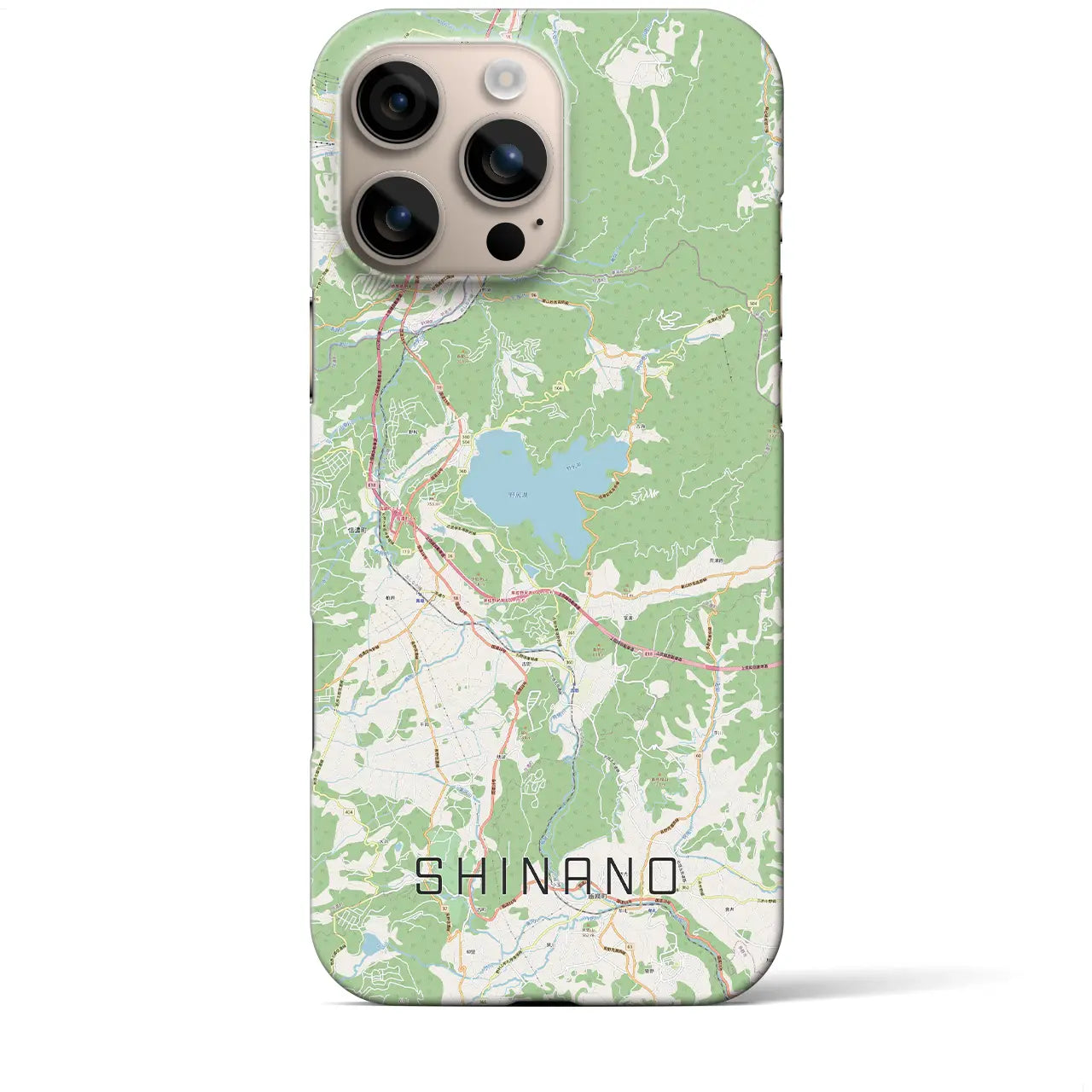 【信濃(長野県)】地図柄iPhoneケース(バックカバータイプ)