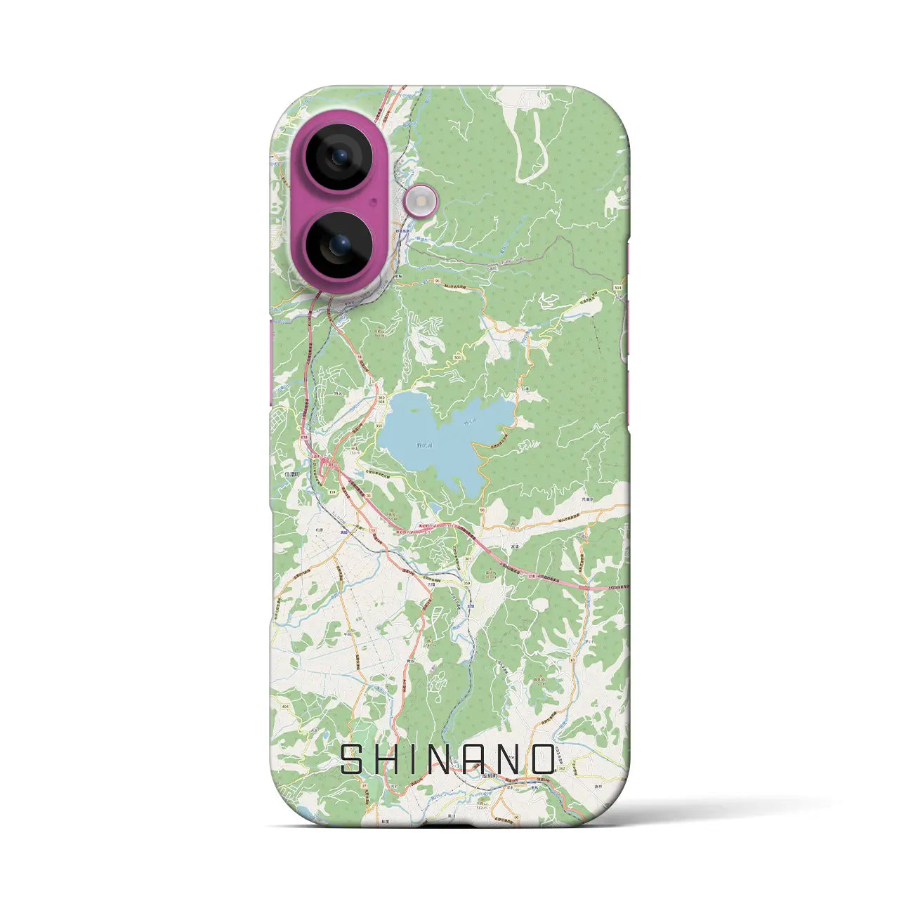 【信濃(長野県)】地図柄iPhoneケース(バックカバータイプ)