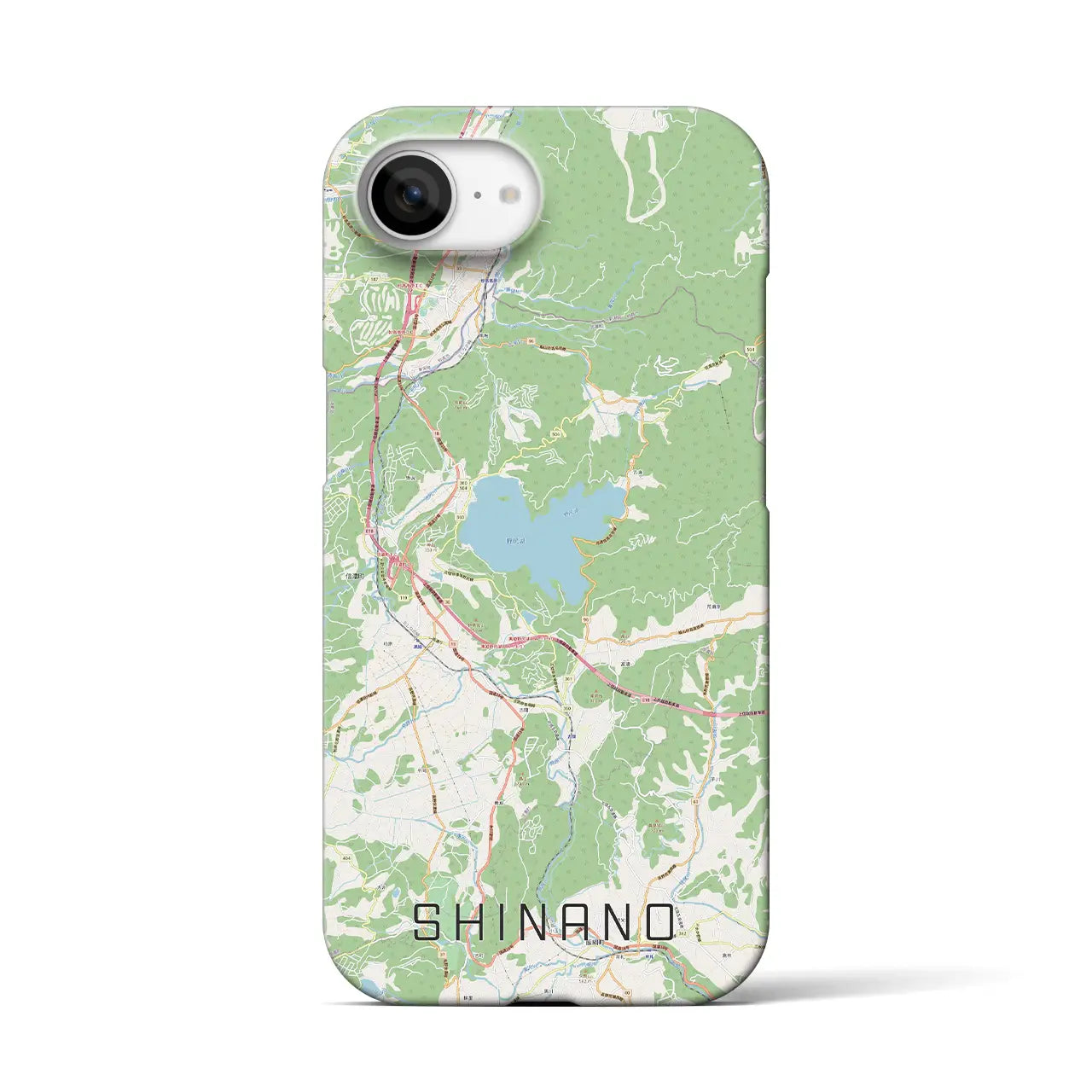 【信濃(長野県)】地図柄iPhoneケース(バックカバータイプ)