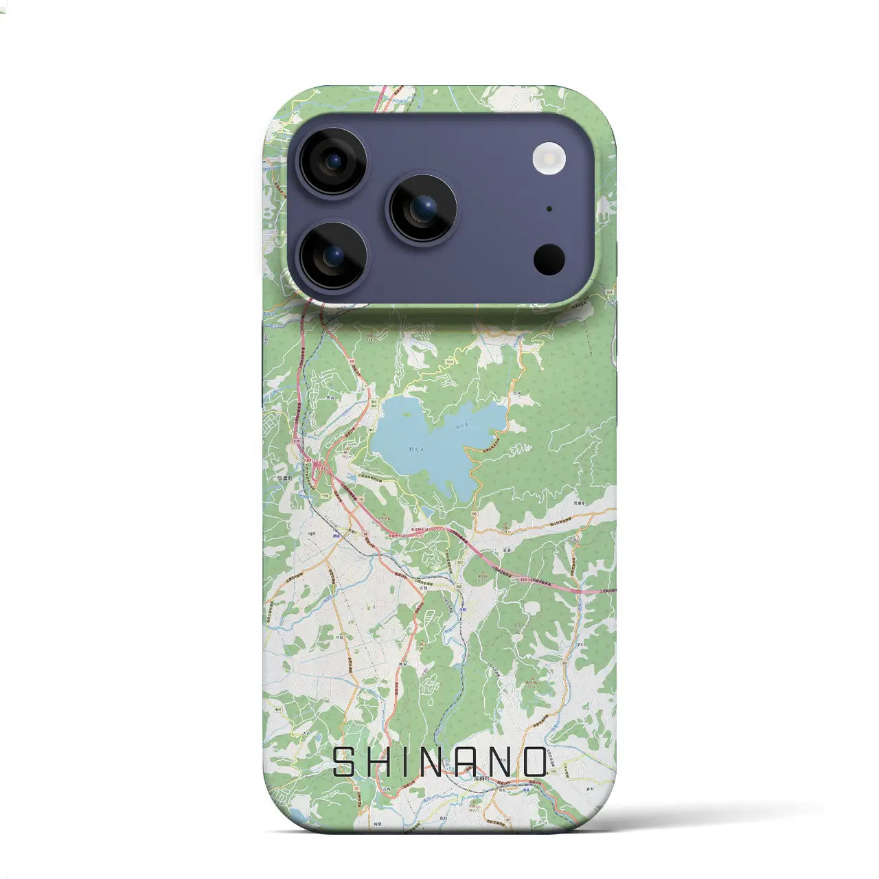 【信濃(長野県)】地図柄iPhoneケース(バックカバータイプ)