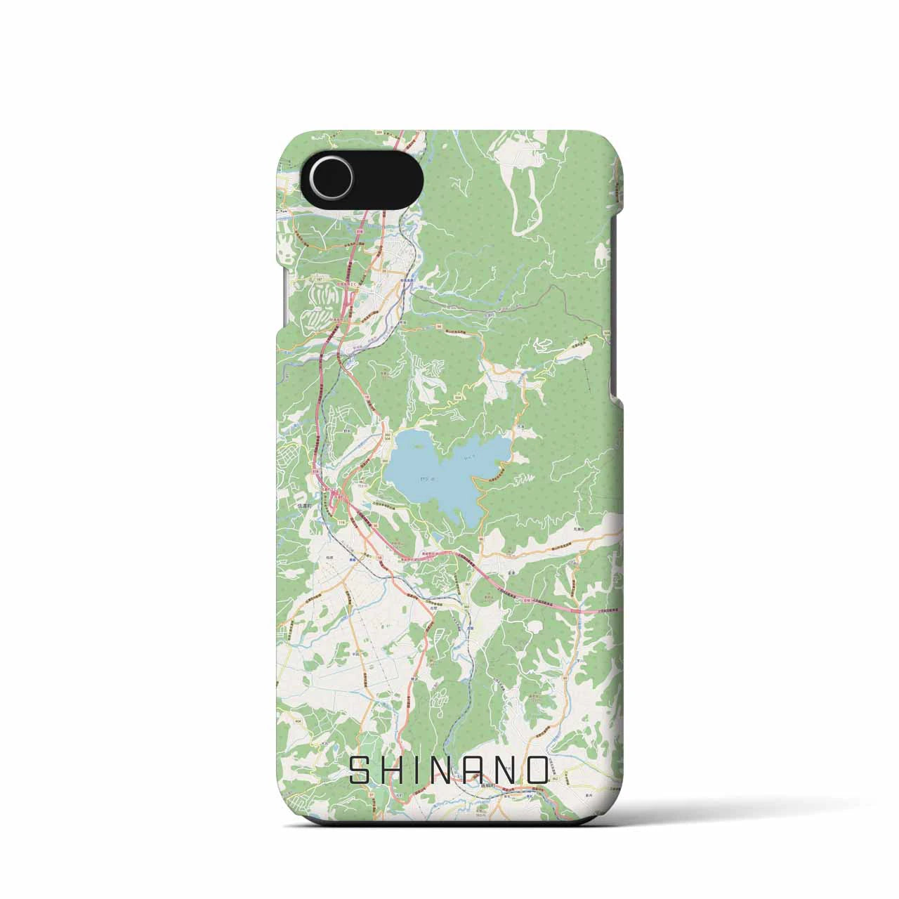 【信濃(長野県)】地図柄iPhoneケース(バックカバータイプ)