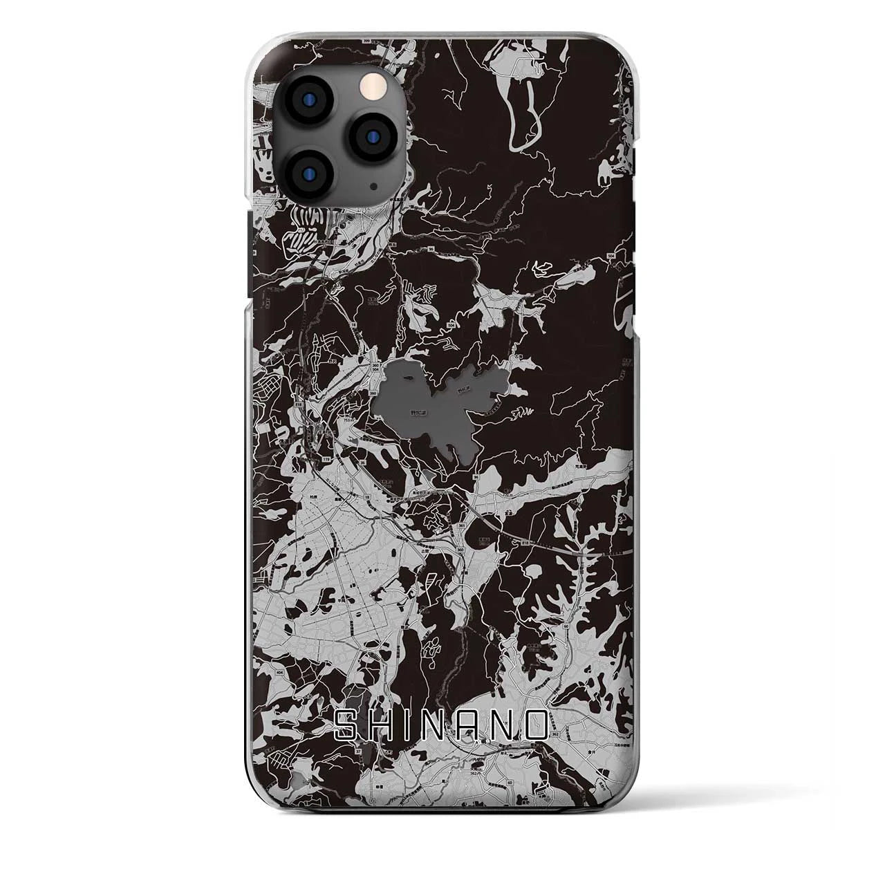 【信濃(長野県)】地図柄iPhoneケース(クリアタイプ)