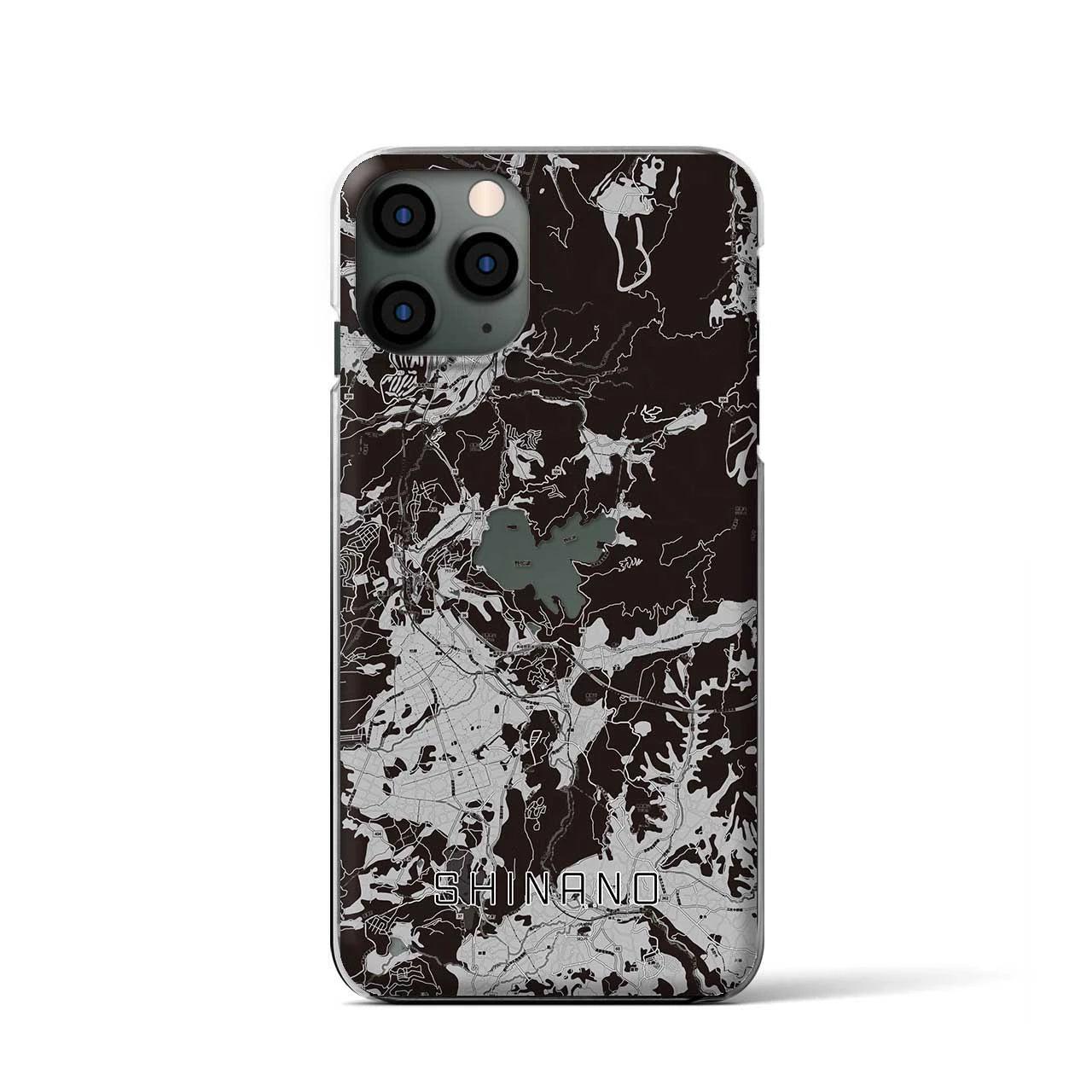 【信濃(長野県)】地図柄iPhoneケース(クリアタイプ)