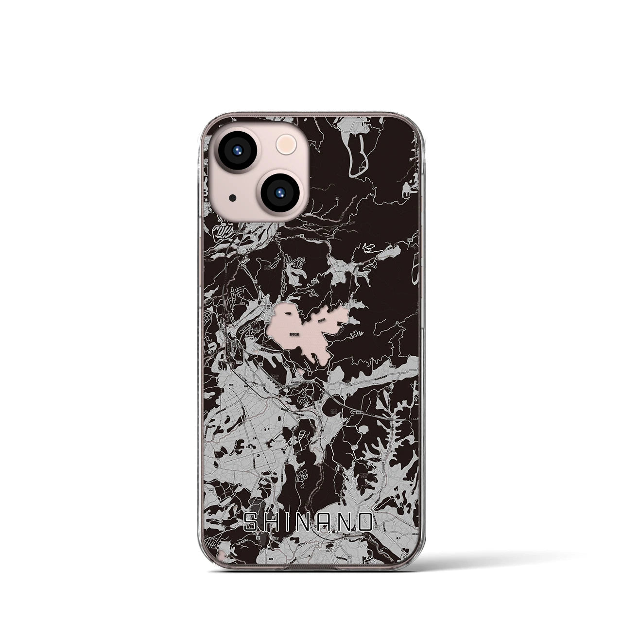 【信濃(長野県)】地図柄iPhoneケース(クリアタイプ)