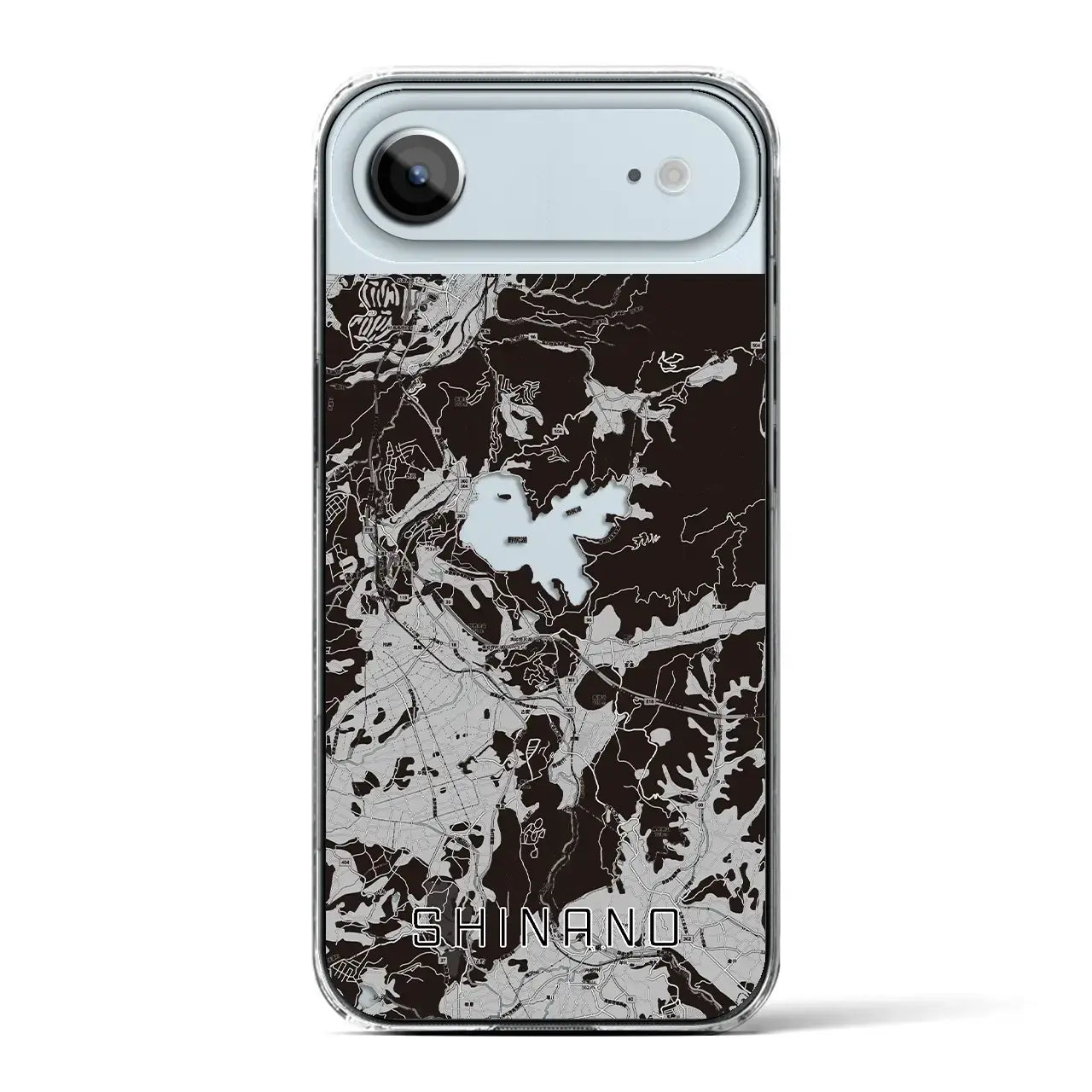 【信濃(長野県)】地図柄iPhoneケース(クリアタイプ)