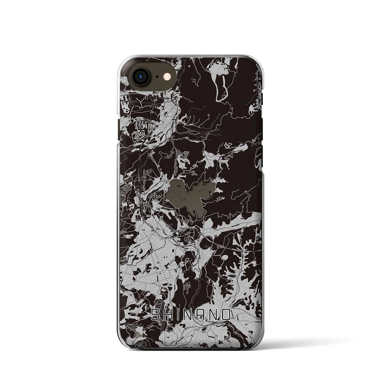 【信濃(長野県)】地図柄iPhoneケース(クリアタイプ)