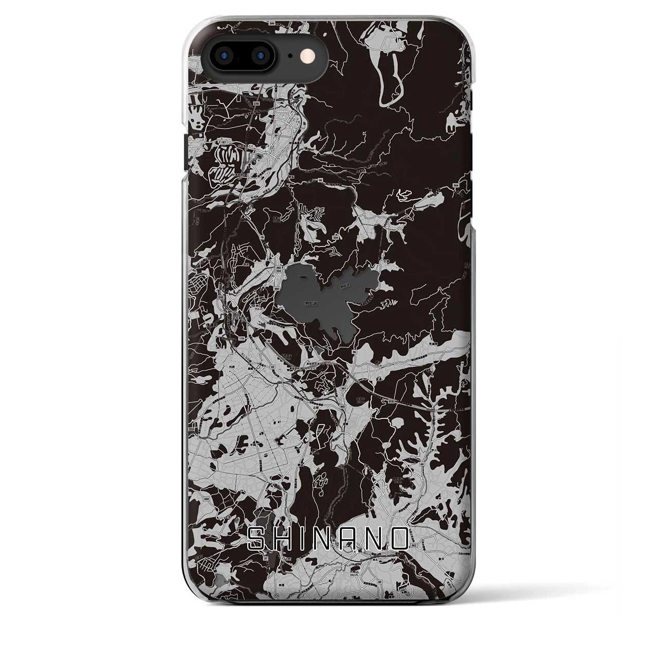 【信濃(長野県)】地図柄iPhoneケース(クリアタイプ)