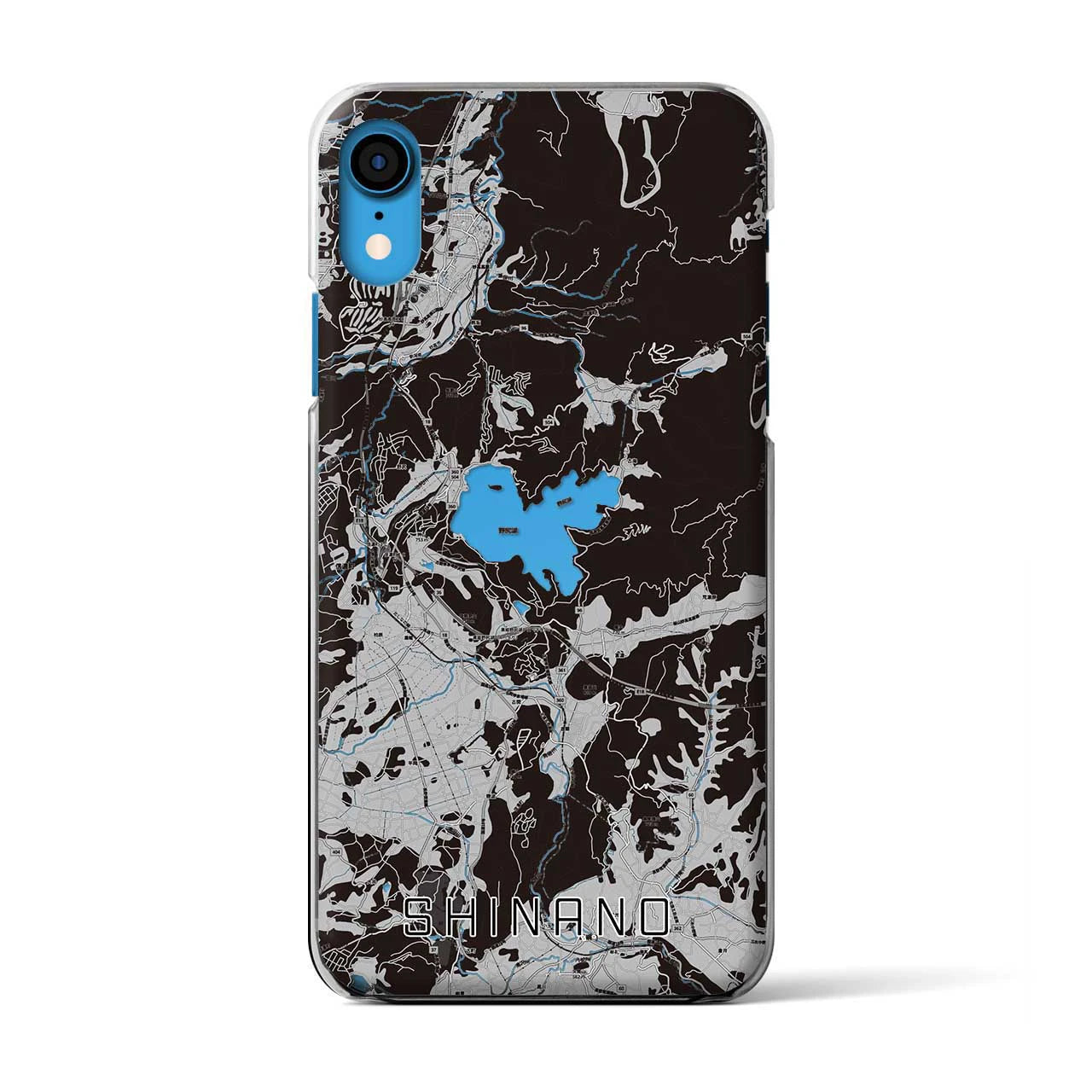 【信濃(長野県)】地図柄iPhoneケース(クリアタイプ)