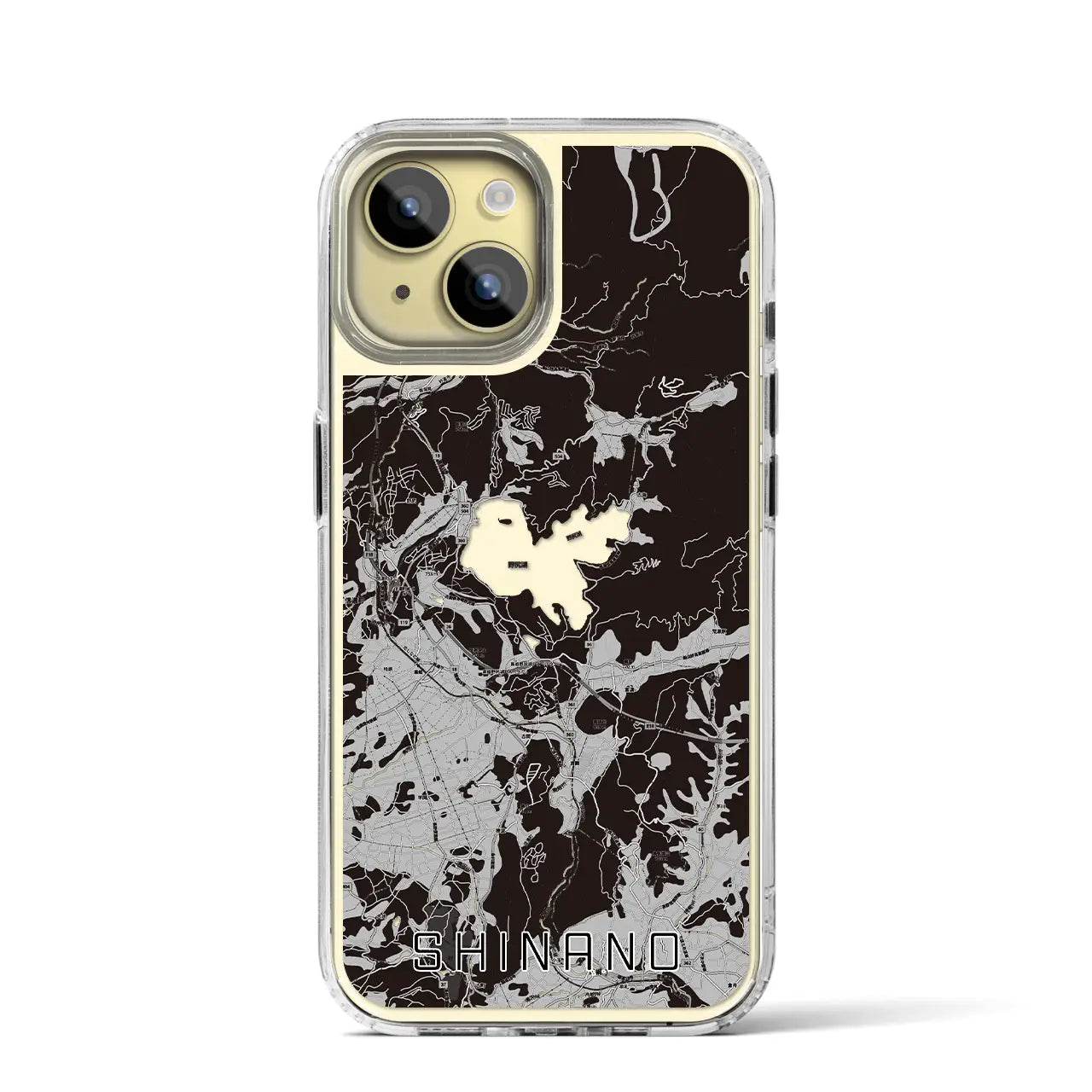 【信濃(長野県)】地図柄iPhoneケース(MagSafeタイプ)