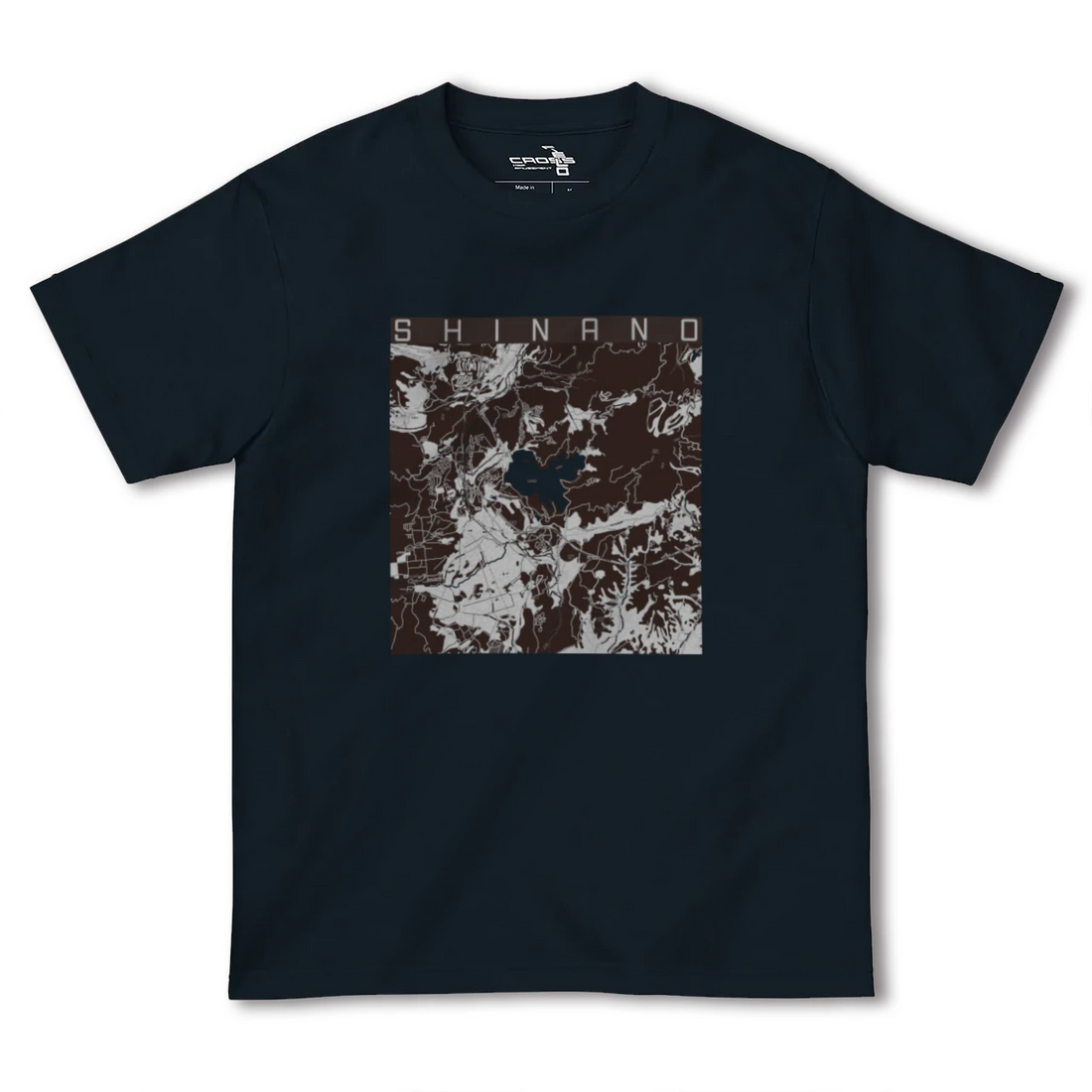 【信濃(長野県)】地図柄ヘビーウェイトTシャツ