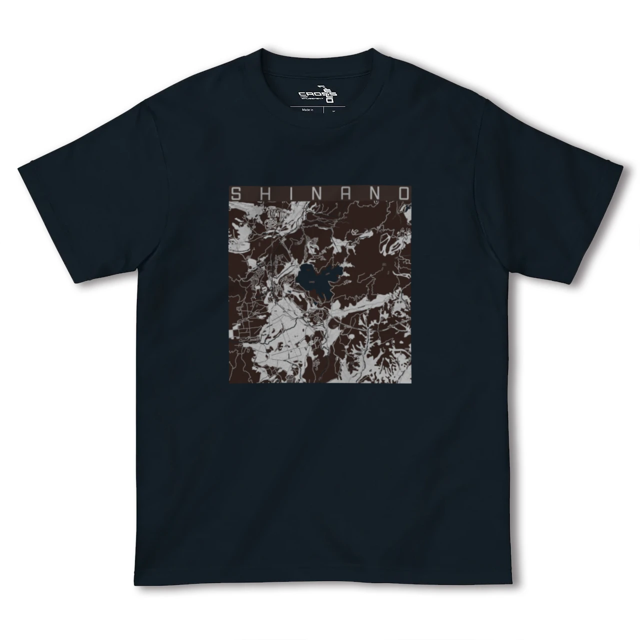 【信濃(長野県)】地図柄ヘビーウェイトTシャツ