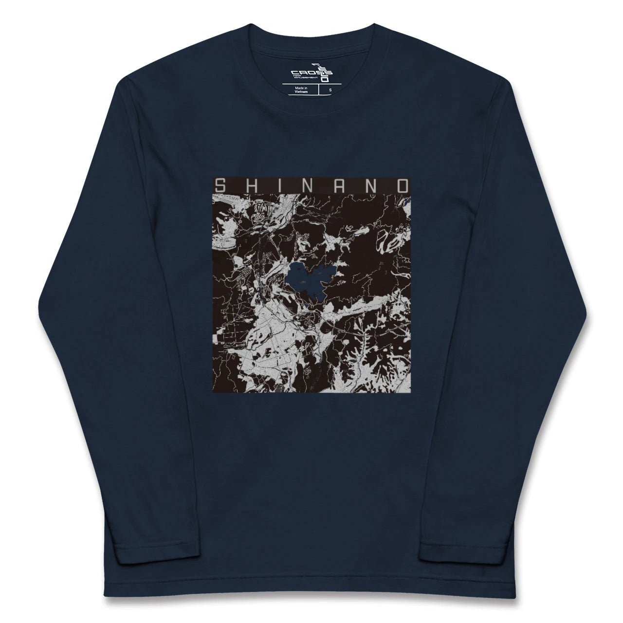 【信濃(長野県)】地図柄ロングスリーブTシャツ