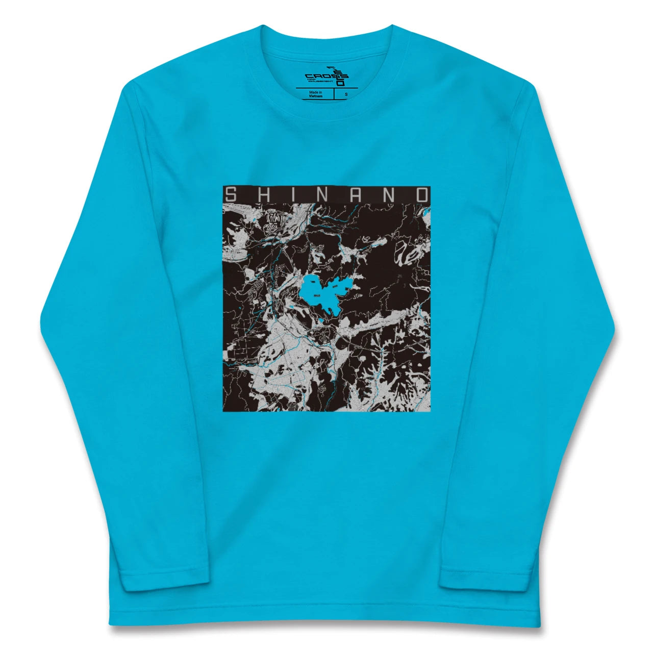 【信濃(長野県)】地図柄ロングスリーブTシャツ