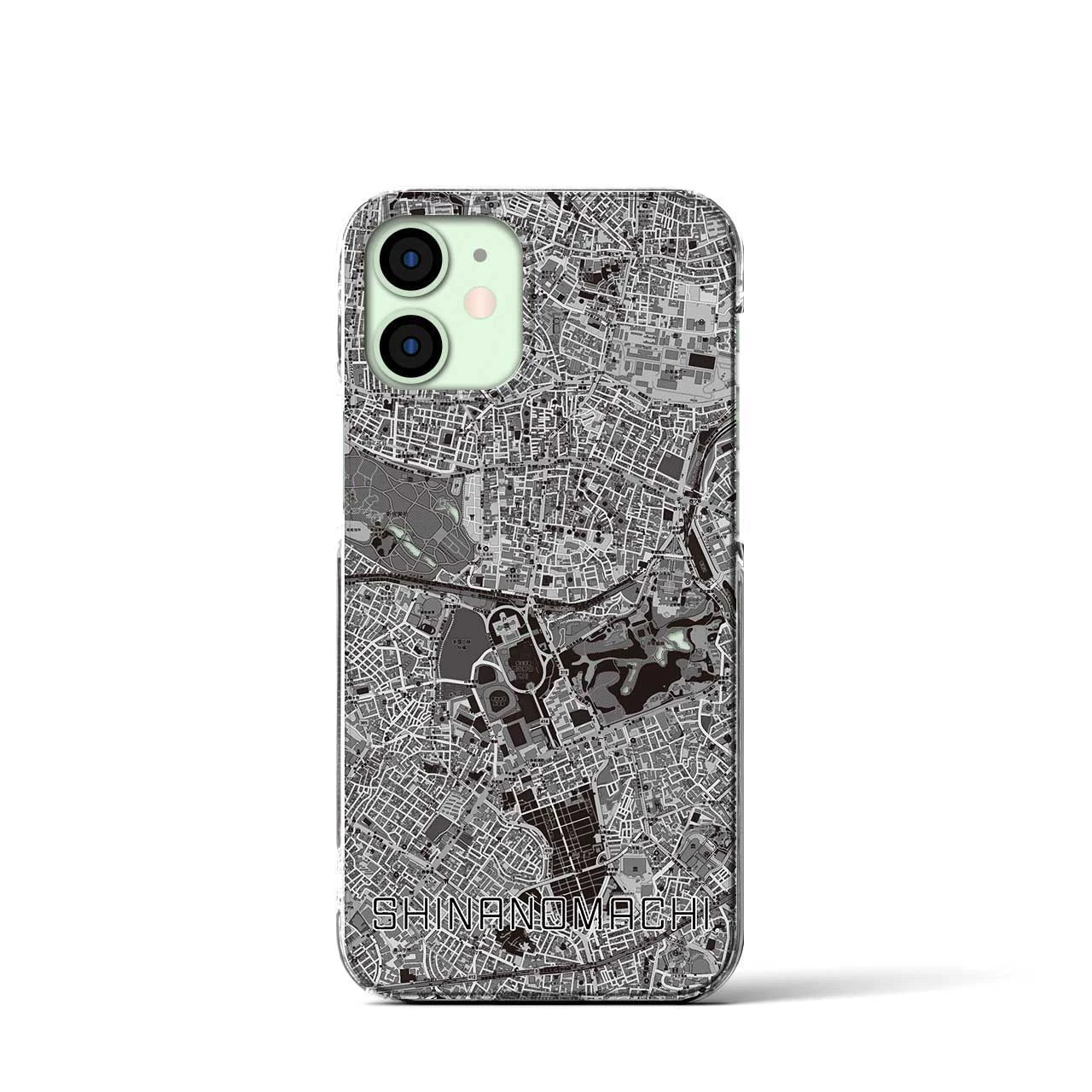 【信濃町(東京都)】地図柄iPhoneケース(クリアタイプ)