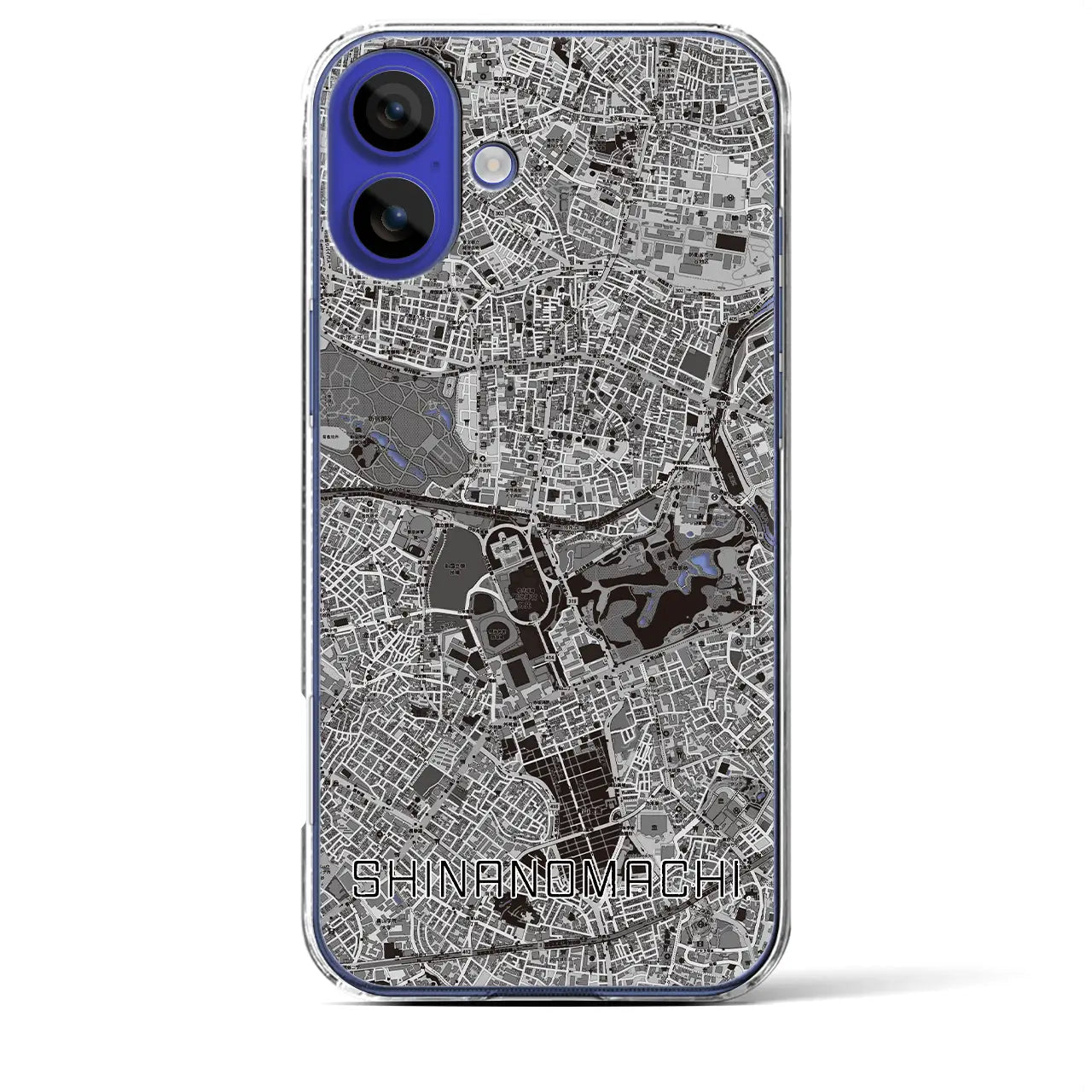 【信濃町(東京都)】地図柄iPhoneケース(クリアタイプ)