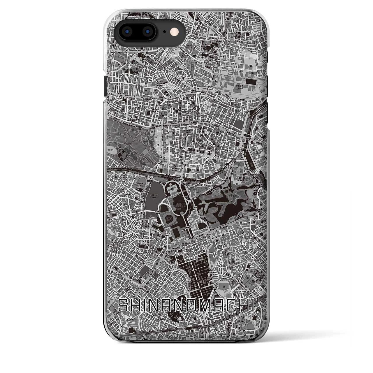 【信濃町(東京都)】地図柄iPhoneケース(クリアタイプ)