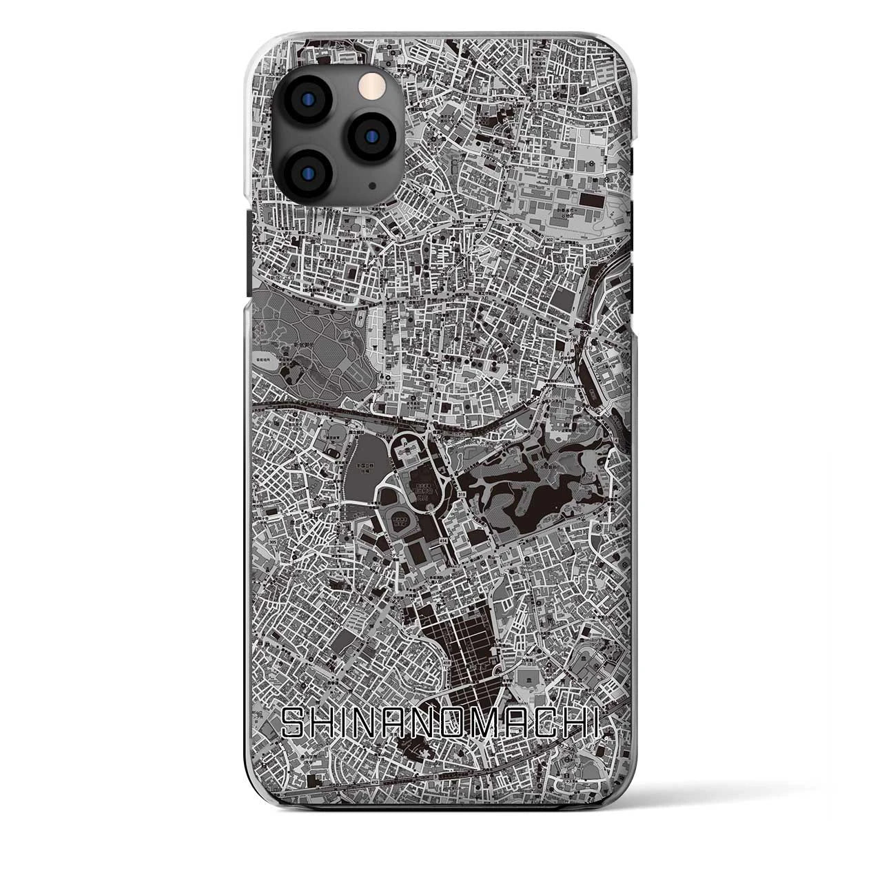 【信濃町(東京都)】地図柄iPhoneケース(クリアタイプ)