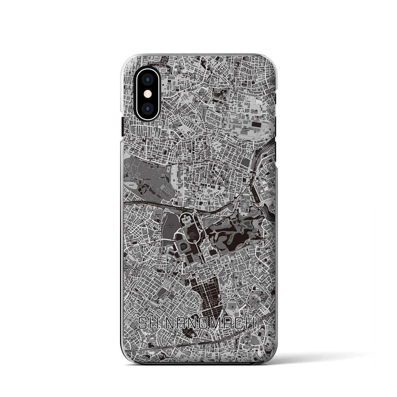 【信濃町(東京都)】地図柄iPhoneケース(クリアタイプ)