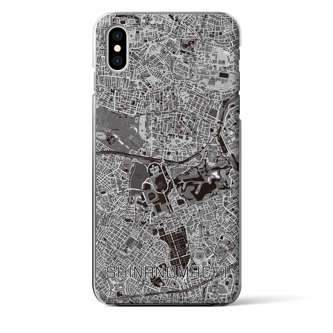【信濃町(東京都)】地図柄iPhoneケース(クリアタイプ)