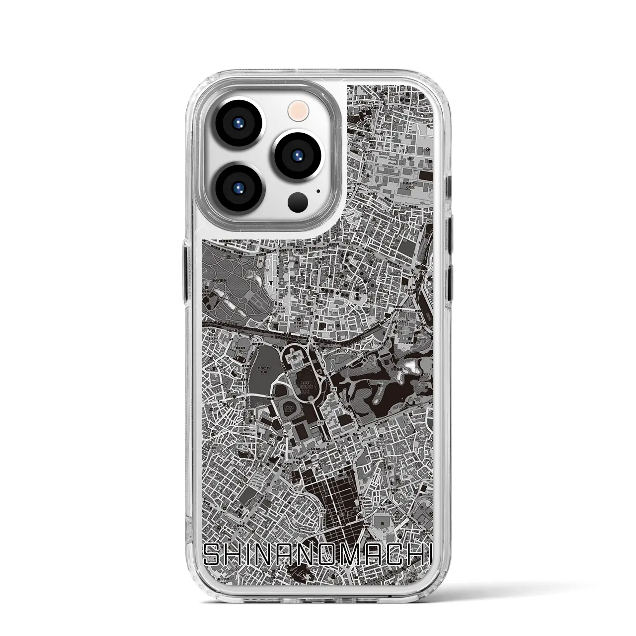 【信濃町(東京都)】地図柄iPhoneケース(MagSafeタイプ)