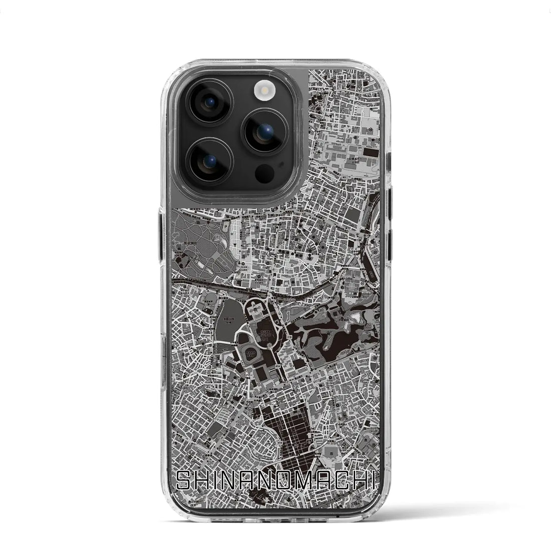 【信濃町(東京都)】地図柄iPhoneケース(MagSafeタイプ)