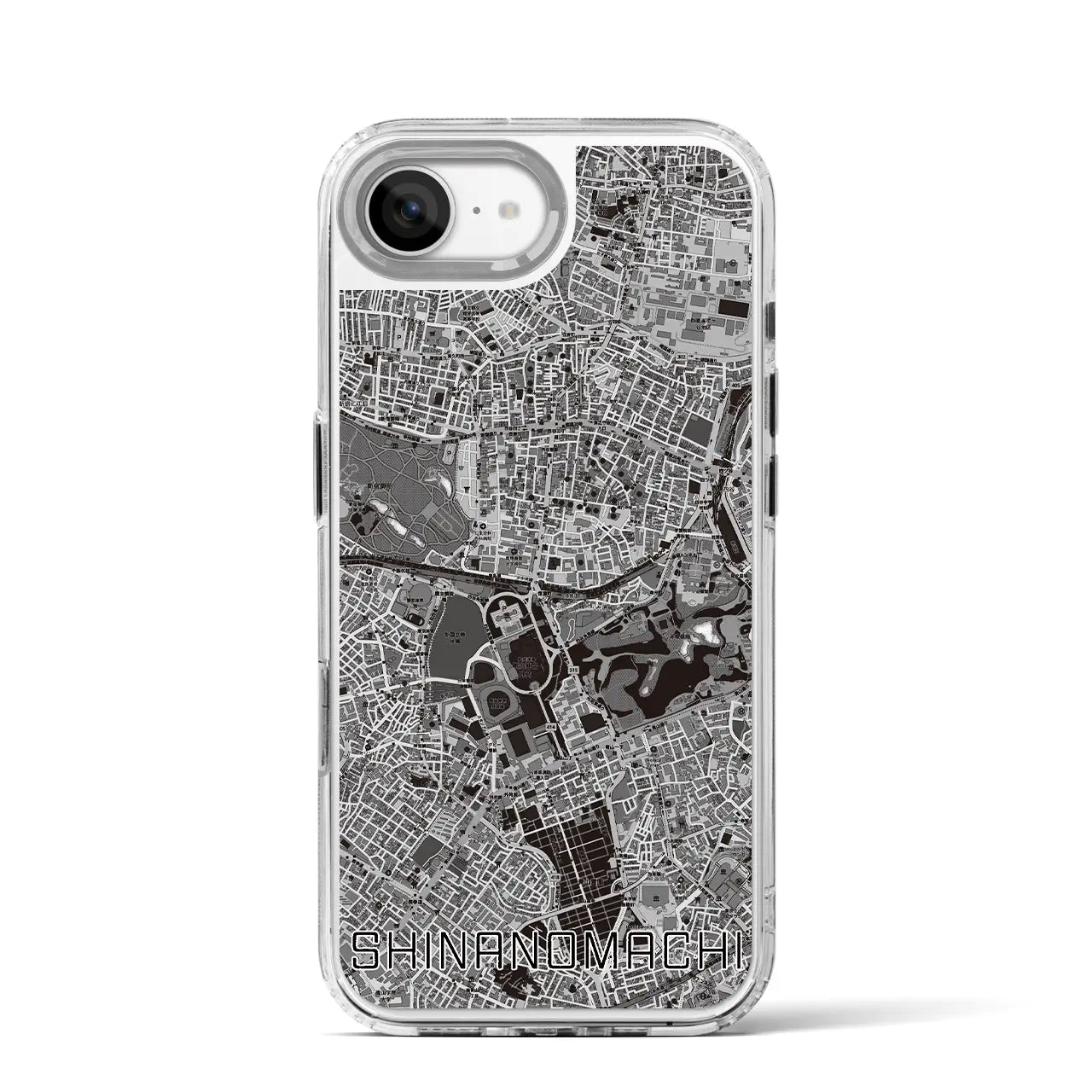 【信濃町(東京都)】地図柄iPhoneケース(MagSafeタイプ)