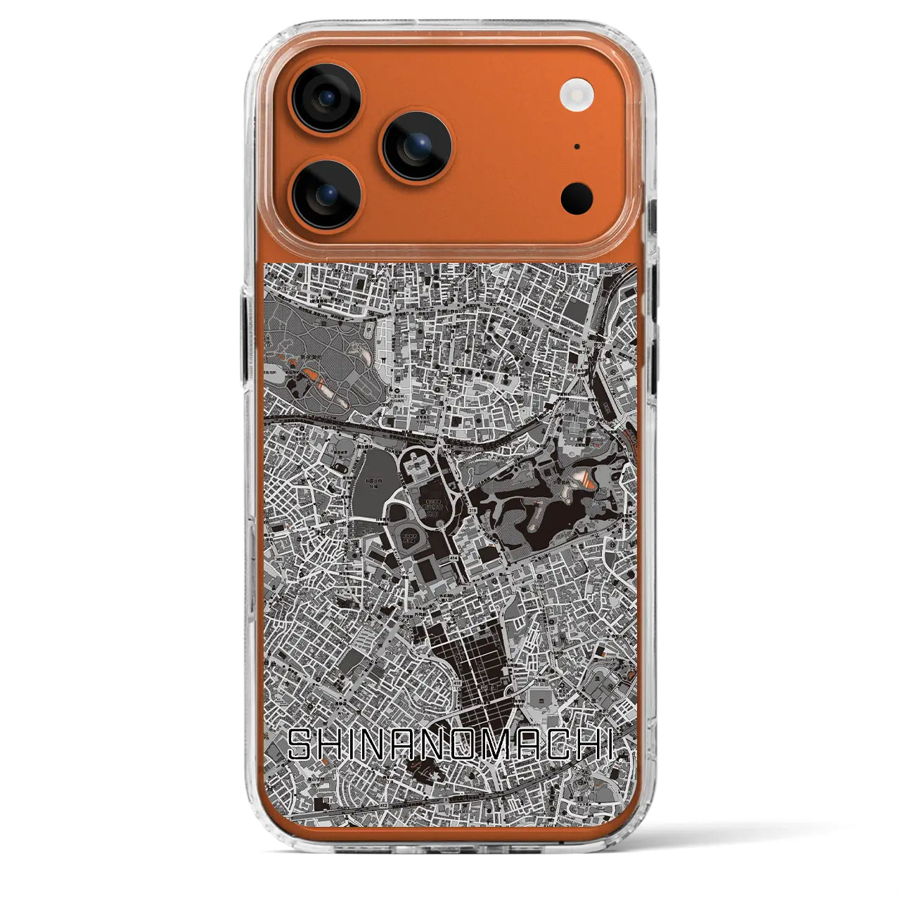 【信濃町(東京都)】地図柄iPhoneケース(MagSafeタイプ)