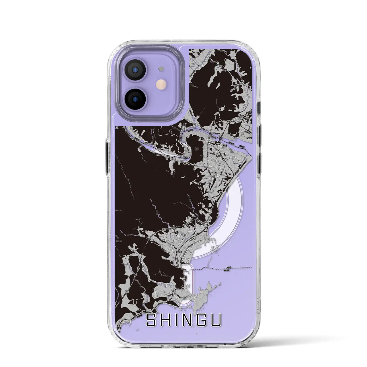 【新宮(和歌山県)】地図柄iPhoneケース(MagSafeタイプ)