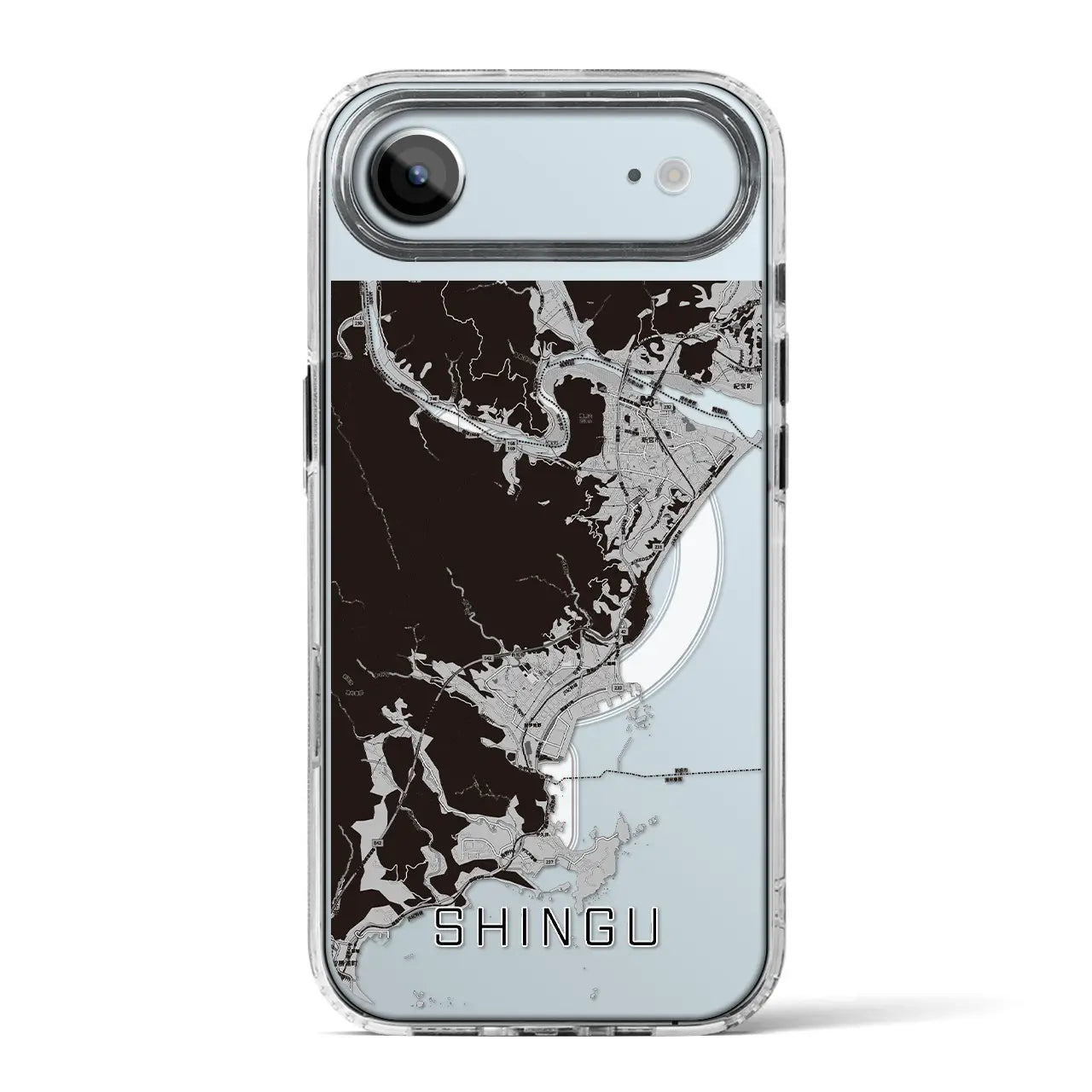 【新宮(和歌山県)】地図柄iPhoneケース(MagSafeタイプ)