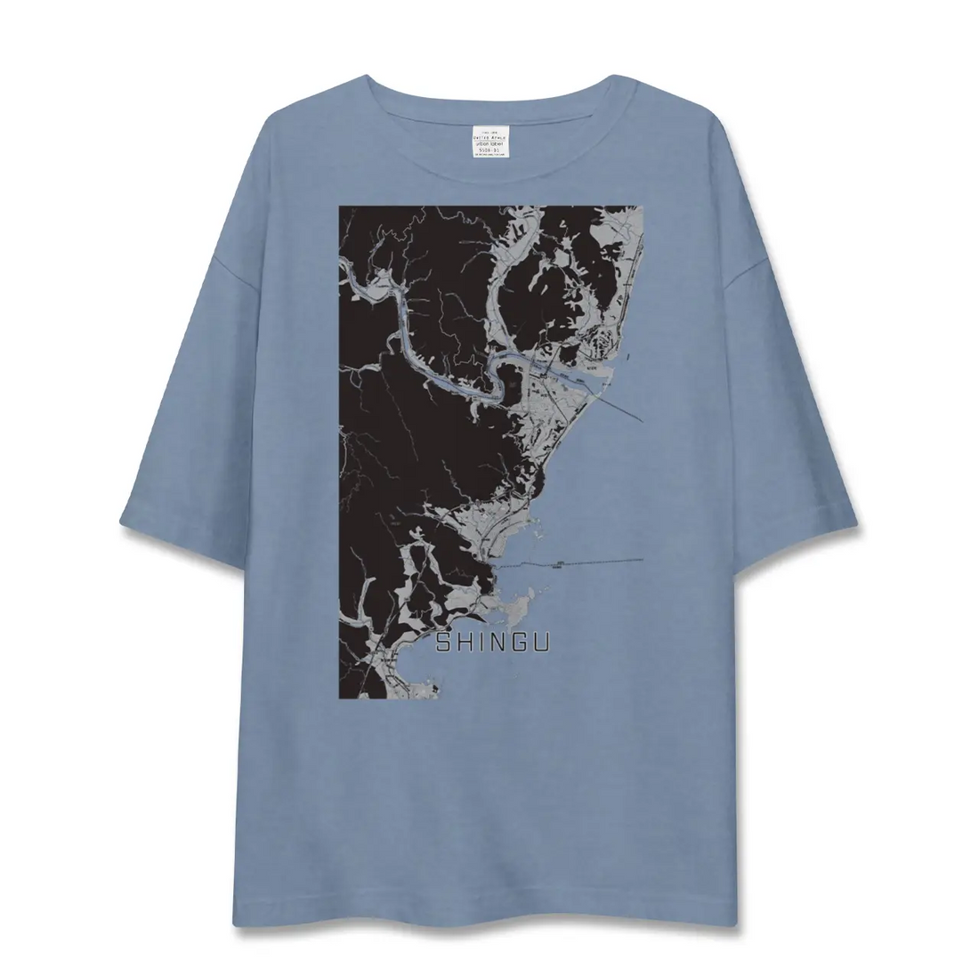 【新宮(和歌山県)(和歌山県)】地図柄ビッグシルエットTシャツ