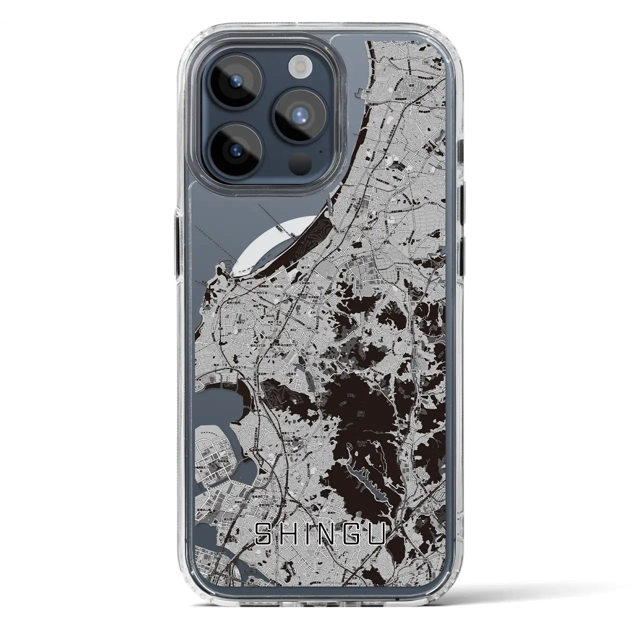 【新宮(福岡県)】地図柄iPhoneケース(MagSafeタイプ)