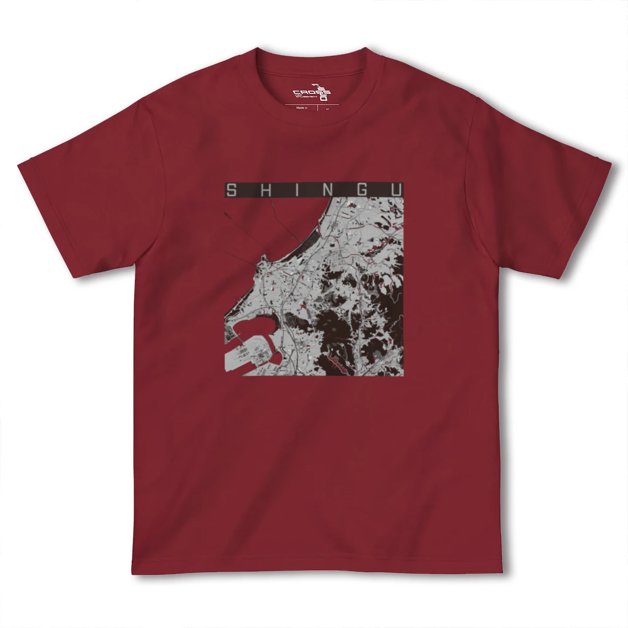 【新宮(福岡県)】地図柄ヘビーウェイトTシャツ