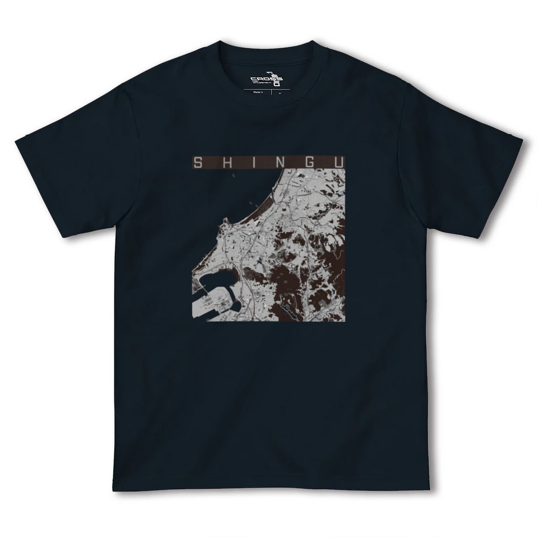 【新宮(福岡県)】地図柄ヘビーウェイトTシャツ
