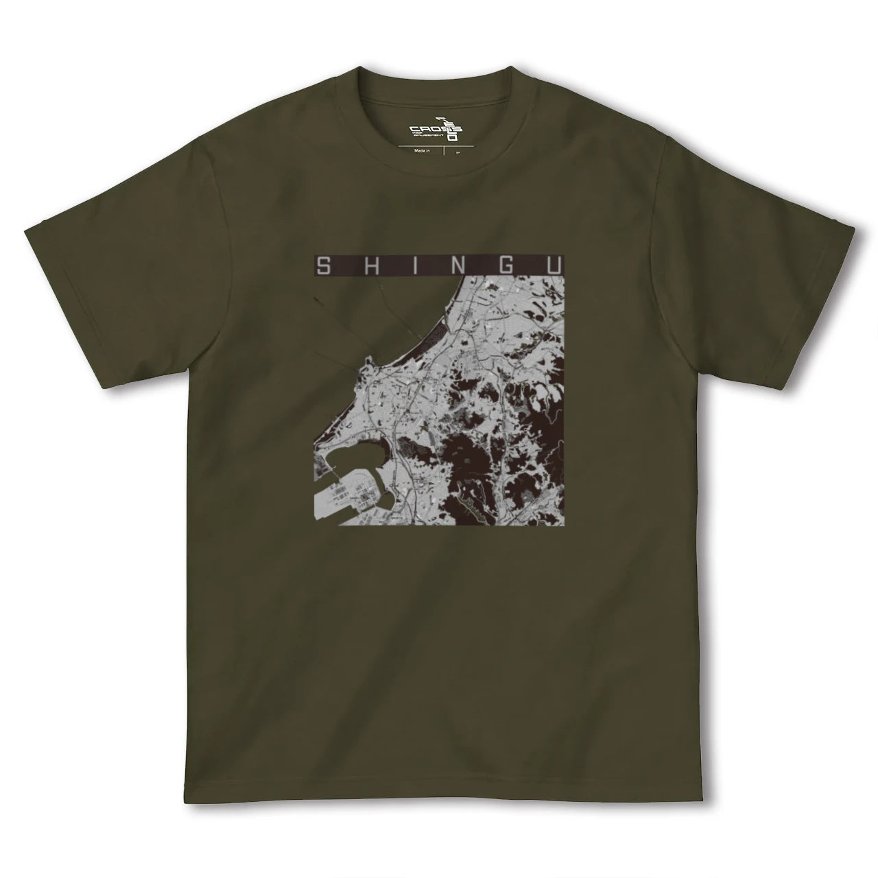 【新宮(福岡県)】地図柄ヘビーウェイトTシャツ