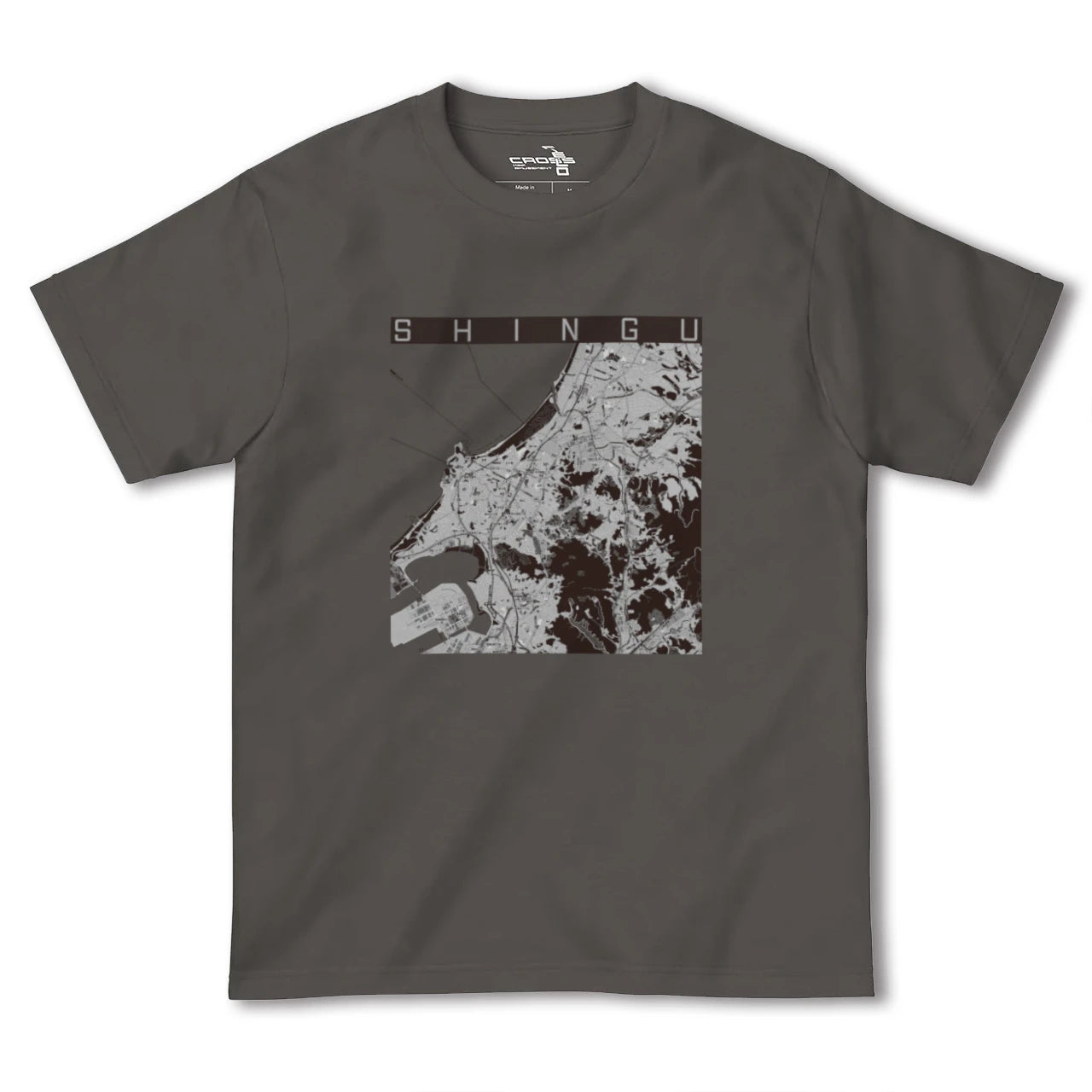 【新宮(福岡県)】地図柄ヘビーウェイトTシャツ