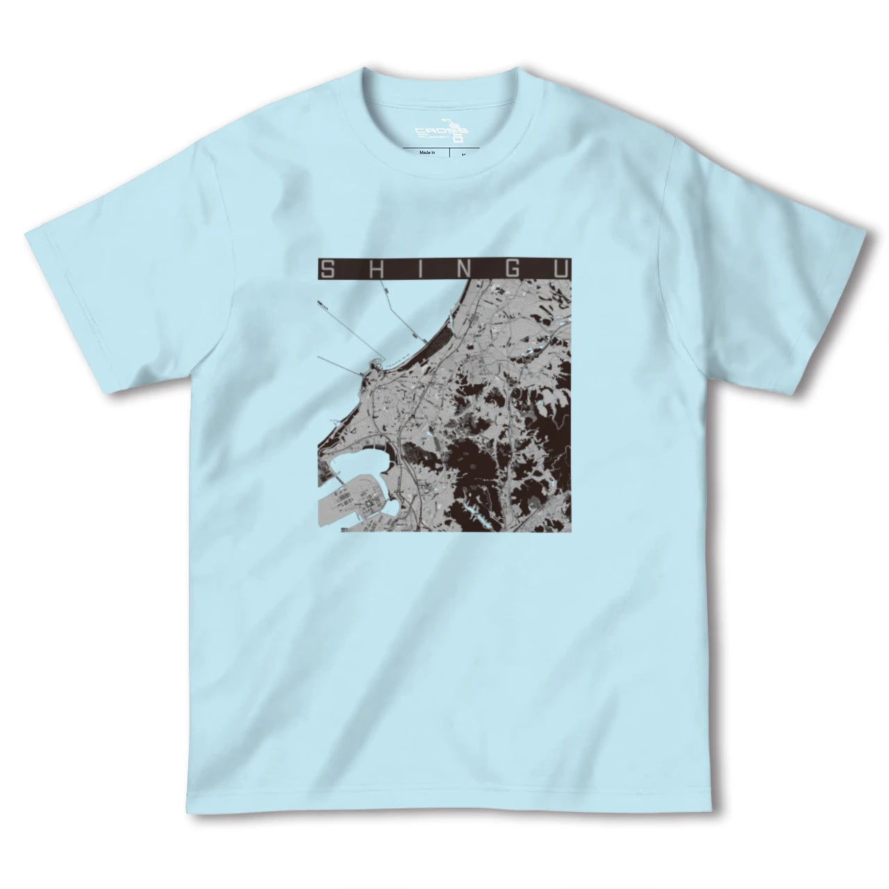 【新宮(福岡県)】地図柄ヘビーウェイトTシャツ