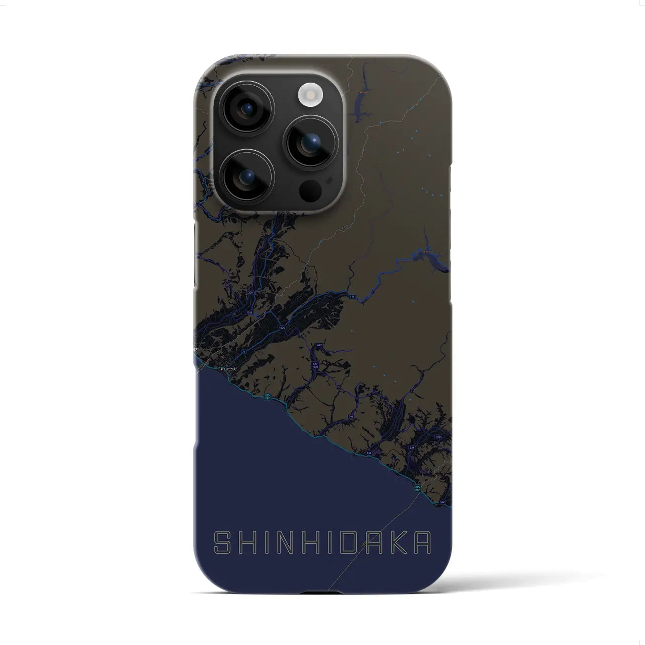 【新ひだか(北海道)】地図柄iPhoneケース(バックカバータイプ)
