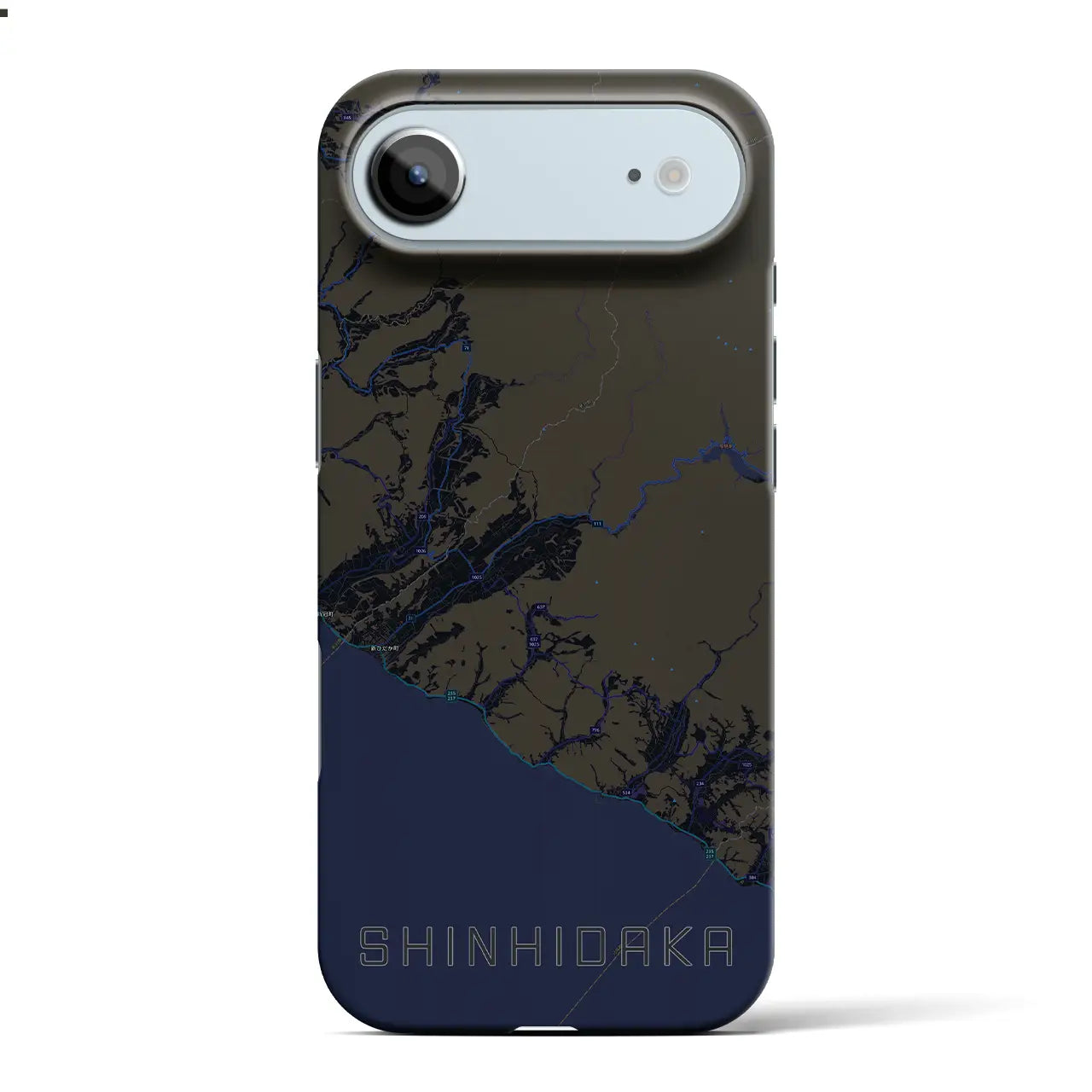 【新ひだか(北海道)】地図柄iPhoneケース(バックカバータイプ)