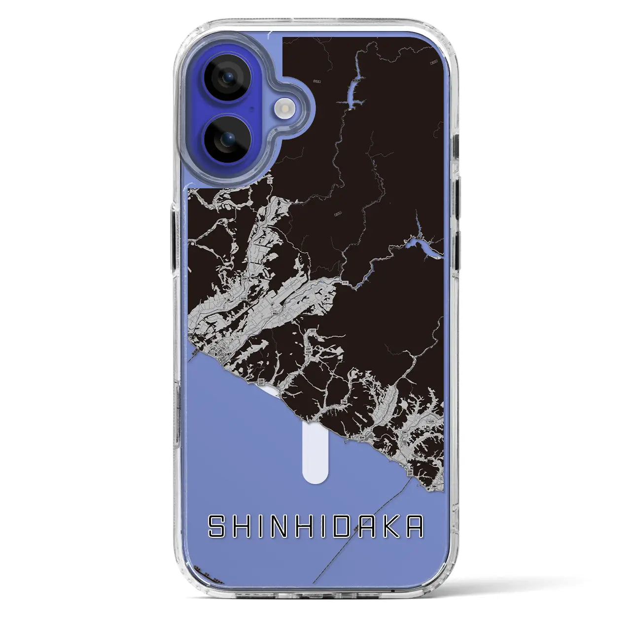 【新ひだか(北海道)】地図柄iPhoneケース(MagSafeタイプ)