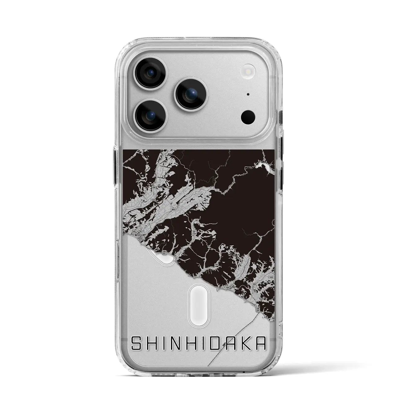 【新ひだか(北海道)】地図柄iPhoneケース(MagSafeタイプ)