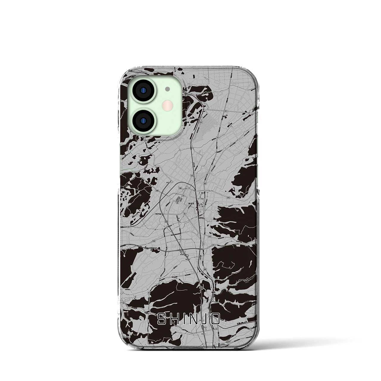 【新庄(山形県)】地図柄iPhoneケース(クリアタイプ)