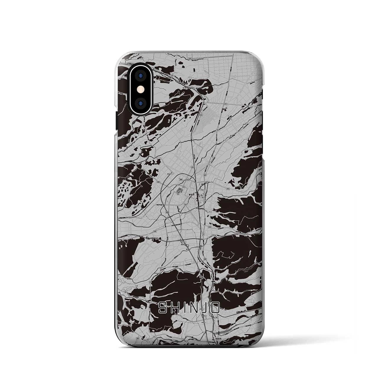 【新庄(山形県)】地図柄iPhoneケース(クリアタイプ)
