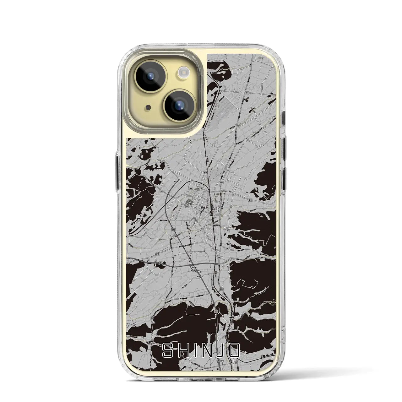 【新庄(山形県)】地図柄iPhoneケース(MagSafeタイプ)