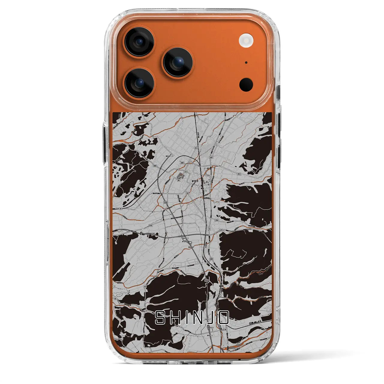 【新庄(山形県)】地図柄iPhoneケース(MagSafeタイプ)