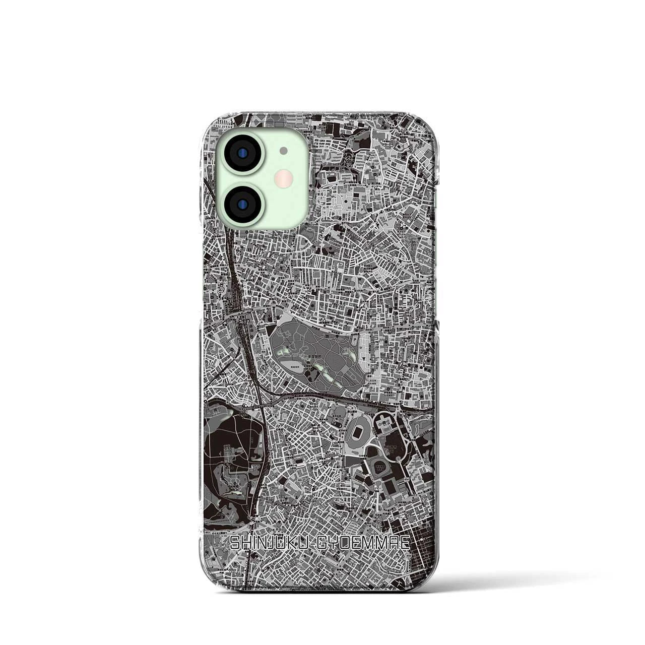 【新宿御苑前(東京都)】地図柄iPhoneケース(クリアタイプ)
