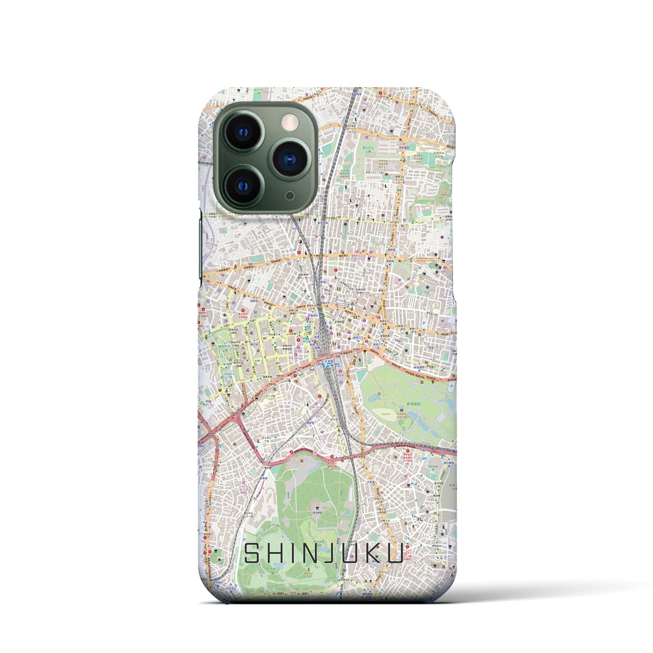 【新宿(東京都)】地図柄iPhoneケース(バックカバータイプ)