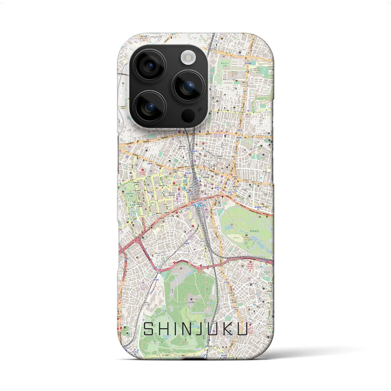 【新宿(東京都)】地図柄iPhoneケース(バックカバータイプ)