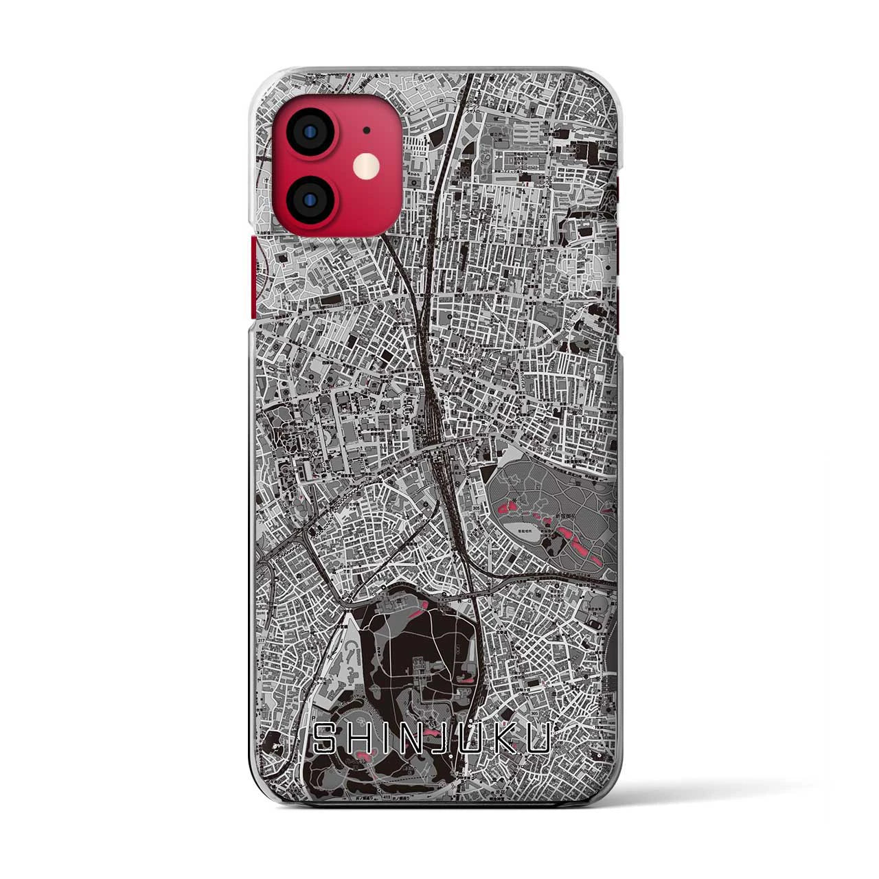 【新宿(東京都)】地図柄iPhoneケース(クリアタイプ)