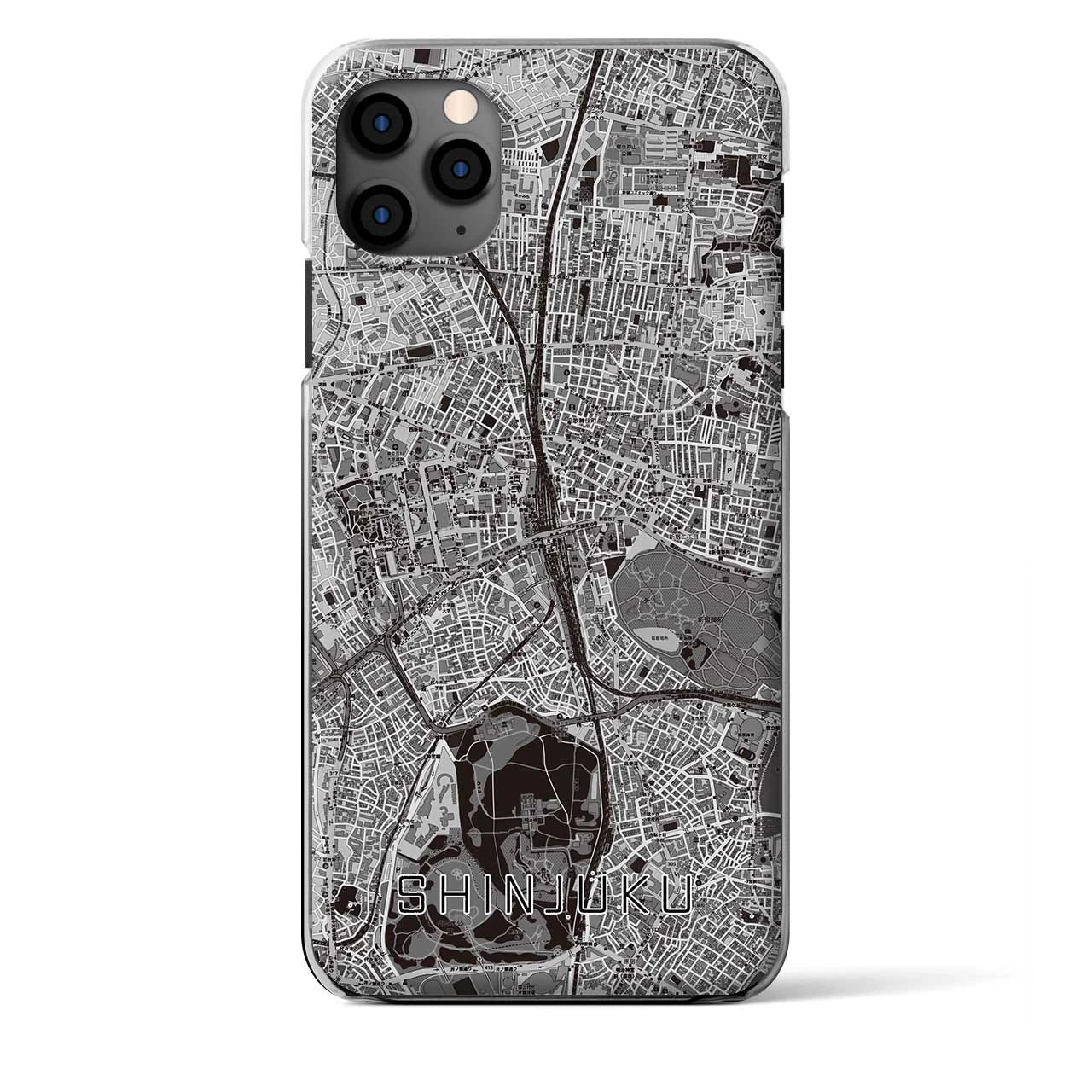 【新宿(東京都)】地図柄iPhoneケース(クリアタイプ)